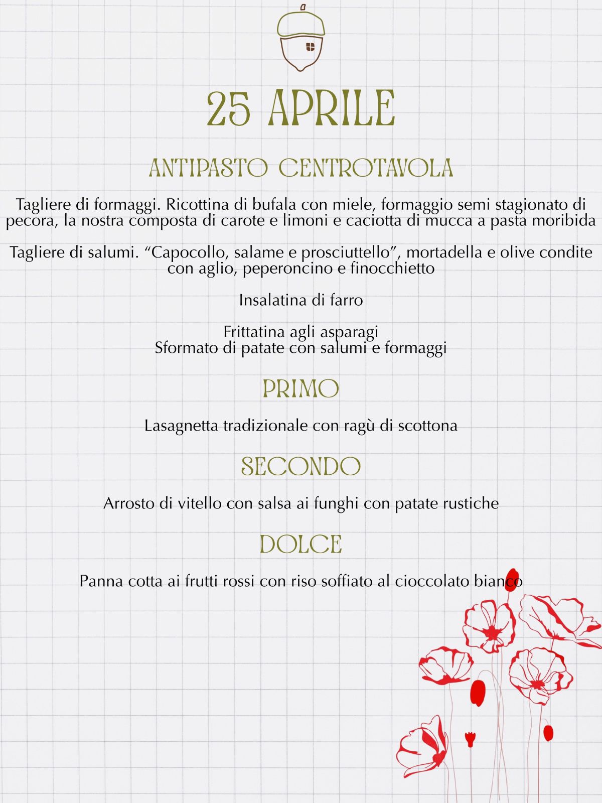 Pagina Menù
