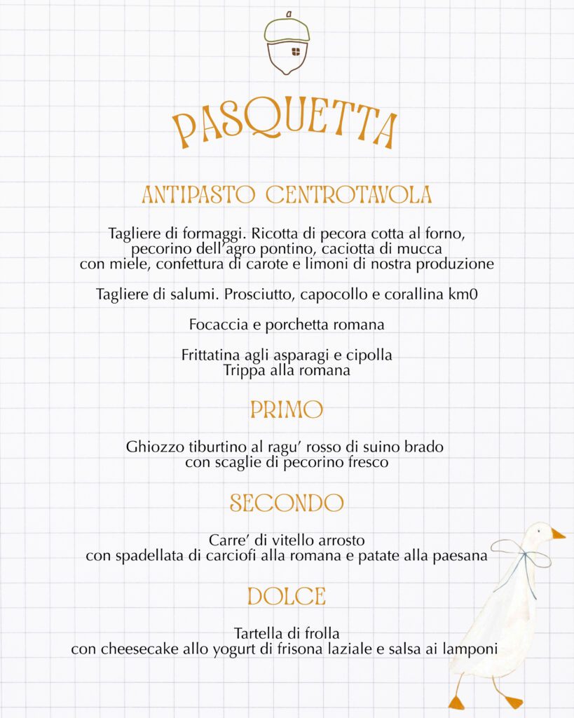 Pagina Menù
